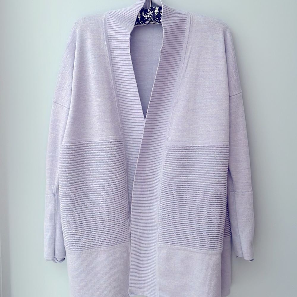 lululemon athletica Purple Knit Cardigan